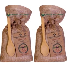Çankırı Tuz Lamba 2 Adet 1 kg Öğütülmüş Çankırı Kristal Kaya Tuzu