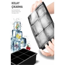 Büyük Buz Küpü Kalıbı, Kokteyl, Meşrubat Silikon Eski Moda Buz Kalıbı