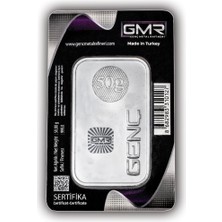 E-Gümüş 50 Gr Külçe Gümüş