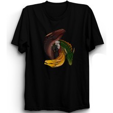 Game Of Thrones, Targaryen, Dragons And Khaleesi, Siyah, Unisex %100 Pamuk Tişört