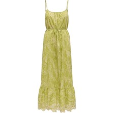 Onllou Lıfe Emb Strap Ankel Dress Ptm Açık Yeşil