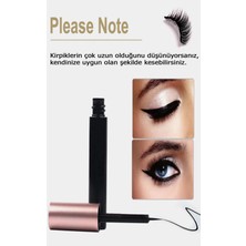 Manyetik Takma Kirpik Mıknatıs Tozlu Eyeliner Cımbızlı Takma Kirpik Set