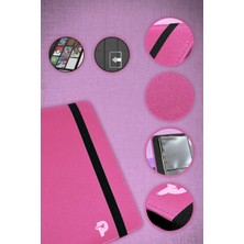 Pembe Özel Kumaş Kart Dosyası