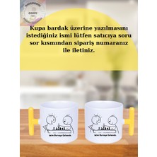Asay Baskı Satranç Oynayan Çöp Adamlar Kişiye Özel T Kulplu Bardak