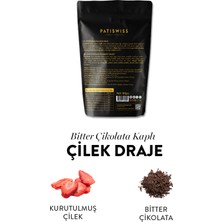 Patiswiss Bitter Çikolata Kaplı Çilek Draje 80g x 3 Adet