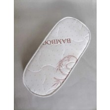 Soft Bed  50 x 90 x 15 Bambu Kumaş Oval Beşik Yatagı