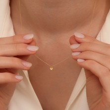 Luminis 14 Ayar Altın Kalp Kolye – Işıltıyla Gelen Sevgi