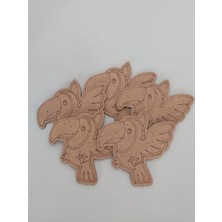 5'li Papağan Ahşap Boyama Oyuncak Aktivite Yaz Okulu Kreş Kurs Anaokulu Etkinlik Sanat Seti