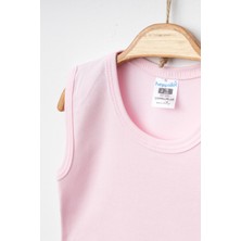 Alttan Çıtçıtlı %100 Pamuklu Penye Kolsuz Bebek Badi Zıbın