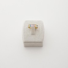 Brisinga Rengarenk Baget Taşlı Tamtur Gümüş Yüzük