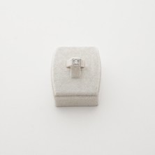 S. Kare Taşlı Gümüş Yüzük