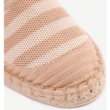 Yargıcı Arkası Açık Triko Espadril
