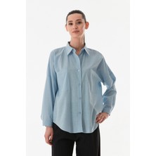 Basic Çift Cepli Oversize Gömlek