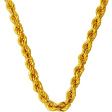 Harem Altın Burgu Halat 7 mm 55 cm 14 Ayar Zincir Kolye ZKU169