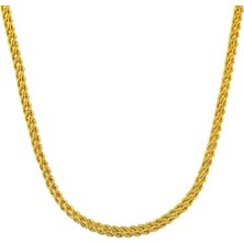 Çift Burgulu Halat Zincir Kolye ZKU209