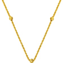 Harem Altın Dorika Toplu 55 cm Burgu Halat Zincir ZKU212