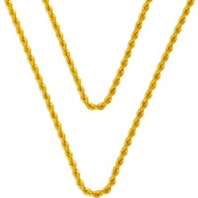 Burgu Halat 150 cm 14 Ayar Zincir Kolye ZKU159