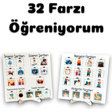 Bella Casa Kids 32 Farzı Öğreniyorum,imanın Şartları,islamın Şartları,dinimizi Tanıyorum,ahşap Eğitici Oyuncak