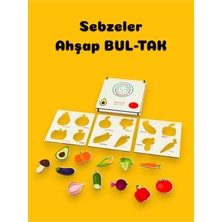 Bella Casa Kids Sebzeleri Öğreniyorum,sebzeler Ahşap Bultak,ahşap Oyuncak,eğitici Puzzle