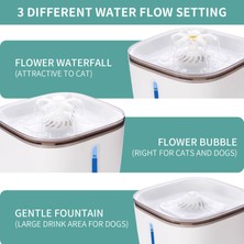 Yunpaly 2 Litre LED Işıklı Sessiz Otomatik Kedi Köpek Su Dispanseri (Yurt Dışından)