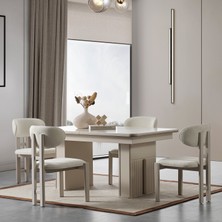 Eymense Oslo 4 Sandalyeli Yemek Masa Takımı