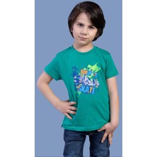 Toontoy Erkek Çocuk Born To Skate Baskılı Tişört