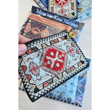 Atölye Mi Etnik Cüzdan Kına Hatırası Kilim Desen Çanta Cüzdan Kına Hediyesi 5li