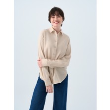 Loose Fit Kadın Gömlek U.kol