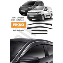 Pikno Tasarım Fiat Doblo 2023 ve Sonrası Yeni Kasa Kromlu Cam Rüzgarlığı 4'lü