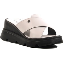 Pierre Cardin Beyaz Kadın Terlik