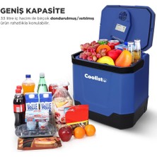 Coolist CLT33 12 VOLT/220 VOLT Ac/Dc 33 Litre Sıcak/Soğuk Oto Buzdolabı