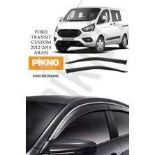 Pikno Tasarım Ford Transit Custom 2012-2018 Arası Kromlu Cam Rüzgarlığı 2'li