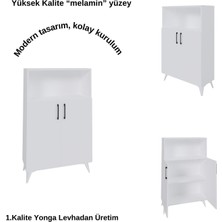 Viesmo Nova 3 Raflı Dosya Dolabı, Ofis Dolabı Beyaz