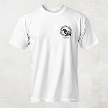 Parshey Kuş Desenli  Yarım Kollu Bisiklet Yaka  Pamuk Oversize T-Shirt