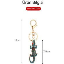 GXG Retro Timsah Moda Niş Altın Araba Kolye Anahtarlık (Yurt Dışından)