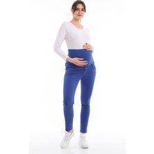 Meghan L.A Mavi Hamile Kot Pantolon