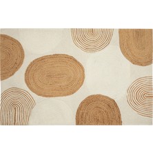 Marta Jüt Halı Naturel Beyaz 120X180