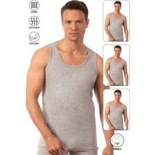 Özkan Underwear Özkan 0050 3'lü Paket Erkek %100 Pamuklu Süprem Esnek Rahat Kalın Askılı Atlet