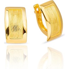 Harem Altın 3 Sıra Çengelli Trabzon Hasır Küpe KP041