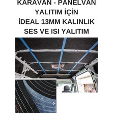 Kl Home 13 mm -100X100 cm Kendinden Yapışkan Kauçuk Oto Karavan-Panelvan Isı ve Ses Yalıtım Tekne Konteyner