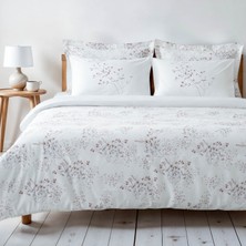 Green Black Lavena Çift Kişilik Nevresim Takımı  Pamuk 210 Tc 83 Tel Saten Digital Baskılı Krem-Kahve