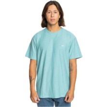 Quiksilver Slub Roundneck Erkek Tişört Turkuaz EQYKT04377-AQSK