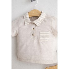 Erkek Bebek Verona Bej Ikili Set