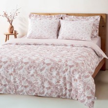 Green Black Fiorina Çift Kişilik Nevresim Takımı  Pamuk 210 Tc 83 Tel Saten Digital Baskılı Pudra