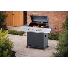 Depodeco Paxton Gazlı Mangal Brülörlü Büyük Barbekü  4+1
