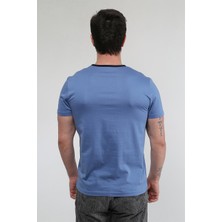 E-Blue - Mavi T-Shirt