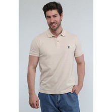 Malibu - Bej Polo T-Shirt