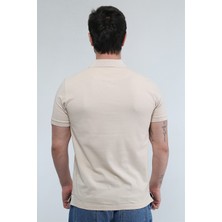 Malibu - Bej Polo T-Shirt