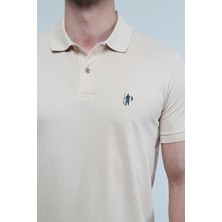 Malibu - Bej Polo T-Shirt