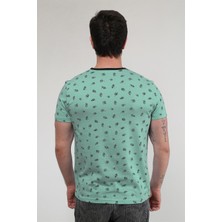 Leaf - Yeşil Desenli T-Shirt